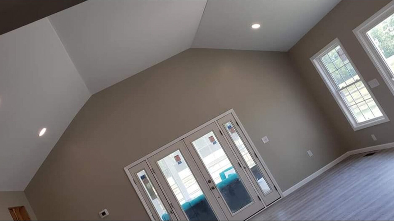 Drywall seams prepared and finished