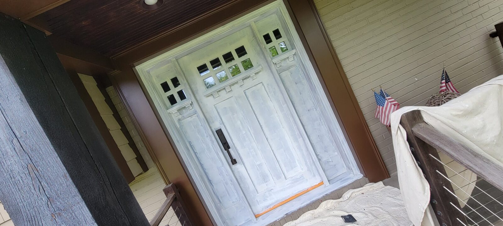 Finished wood door