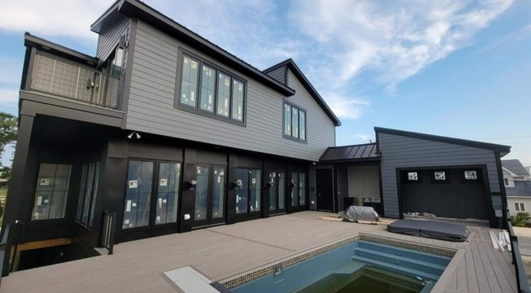 Completed residential exterior painting